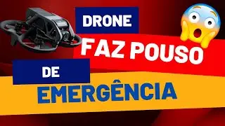 Drone faz pouso de emergência em Assistência Técnica