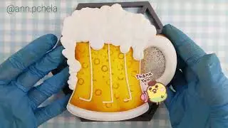 Пряник - кружка пива. 23 февраля. Мастер-класс по пряникам. Cookies with icing. Decorated cookies.