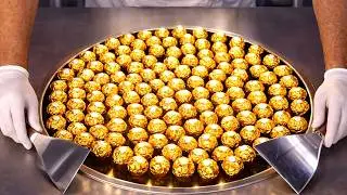 I Turn 100 Ferrero Rocher Into Ice Cream Rolls!