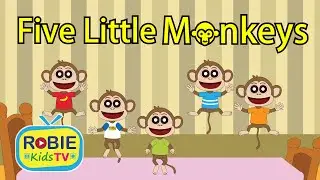 Five Little Monkeys Jumping On The Bed | Children Nursery Rhymes | Kids Songs