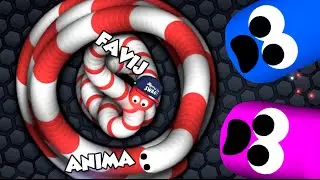 SLITHER.IO - PARTITA EPICA IN GRUPPO!! w/ Anima