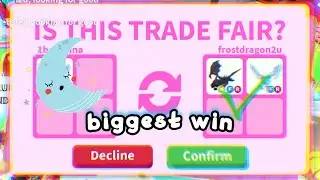 HUGE WIN EVER!🤯 NEON SHADOW DRAGON AND FROST DRAGON!😭 | Adopt Me Trading