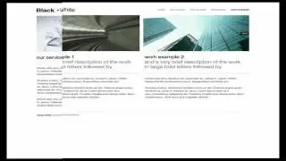 Black + White Simple Theme PSD