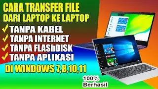 Cara transfer data dari laptop ke laptop tanpa kabel data