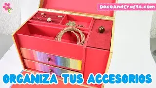 Joyero de cartón Organizador de accesorios  | DecoAndCrafts
