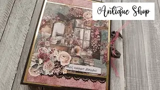 Antique Shop Folio 💕 | ~ Album less than 2 hours ✂️| Scrapbook Mini Album | Mintay 2024