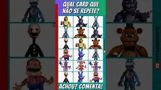🤖Qual card não se repete? #fnaf #shorts #challenge
