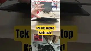 TEK ELLE LAPTOP KALDIRMA EFSANESİNİ DENEDİK!! 