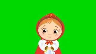 Футаж Хромакей, Девочка Мульт Мультик Маша Машенька