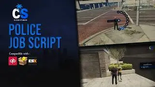 🚔 FIVEM POLICE JOB SCRIPT | QB-CORE & QBX CORE