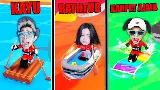 Bermula PERAHU KAYU Dimakan Hiu GakDisangka Sampai KARPET Dewa BISA TERBANG Lewati HIU ROBLOX!!!