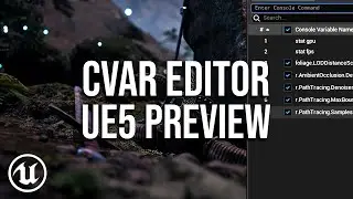 Console Variables Editor NEW in 
