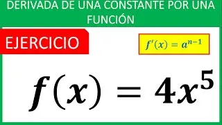 Derivada de una Constante por una Función | Ejercicio de Derivadas