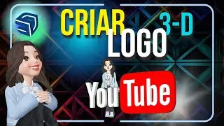 🔷Como criar LOGO 3D [YOUTUBE] 🔻no SKETCHUP