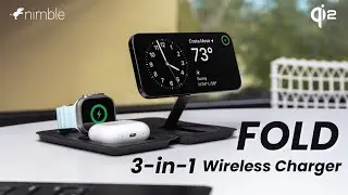 Nimble FOLD 3-in-1 Wireless Charger | Qi2 Certified