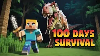 100 DAYS IN JURASSIC MINECRAFT PT6 SEARCHING CASTLES