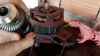 Como ligar motor de máquina de lavar e adaptar mandril no eixo
