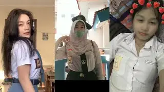 Kumpulan Cewek SMA Pakai Seragam Ketat Sampai Nonjol - Tiktok Video Viral