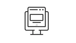Animated landing page linear icon