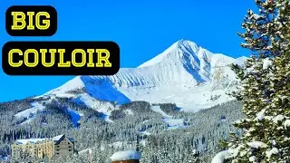 1,500 vertical ft straight down!  Big Couloir, Big Sky, MT