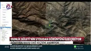 ALACAKAYA ESENLİK GÖLETİNİN UYDUDAN BAKILDIĞINDA DAĞ KEÇİSİ FİGÜRÜNÜ ANDIRMASI MERAK UYANDIRDI