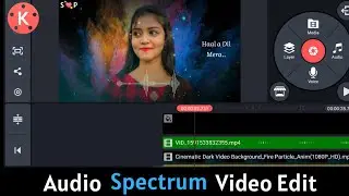 How to Make Trending Whatsapp status video in kinemaster | With Audio Spectrum