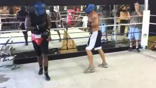 Gil sparring heavyweight prospect!