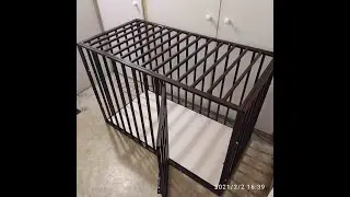 усиленная клетка для собаки, надежный домик и безопасность квартиры.