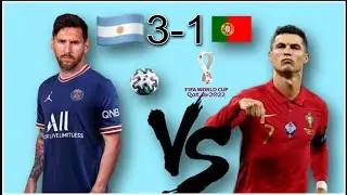 Argentina vs Portugal World Cup / Qatar 2022 World Cup / Messi vs Ronaldo Full Match