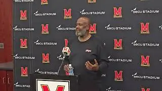 Mike Locksley after Michigan St v Maryland Football 2024