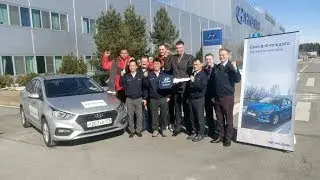 БК "Спартак" побывал на заводе "Hyundai" в Санкт-Петербурге