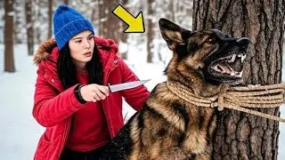 Девушка нашла истощённую K9-собаку в лесу… То, что раскрылось потом, потрясло всю страну!