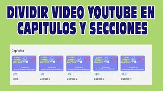 How to divide a YouTube video into chapters and sections, timestamps