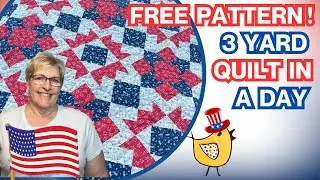 How I Make A Quick & Free3 Yard Quilt With Tutorial