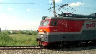 Из окна поезда - САРАНСК. Отправление на север / Russian tarin. Saransk