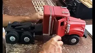 Tractomula en madera  video 1 de 2, wooden tractor, wooden toys, wooden