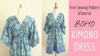 Boho Kimono Dress Sewing Tutorial