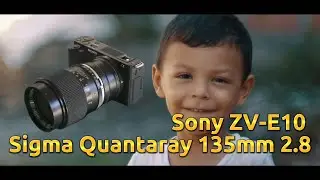 Sony ZV-E10 + Sigma Quantaray 135mm 2.8 editado en Capcut