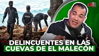 ASÍ SE ESCONDEN LOS DELINCUENTES EN LAS CUEVAS DE EL MALECÓN