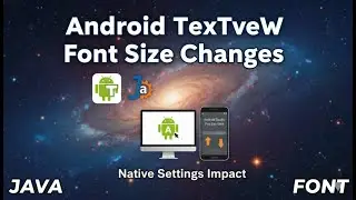 Font size of TextView in Android application changes on changing font size from native settings