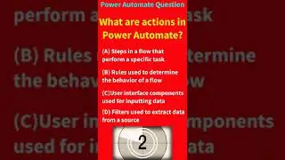 Power Automate Objective Question || #shortsvideo #shorts