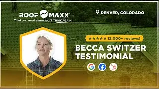 Becca Switzer of Roof Sales Mastery is impressed with her Roof Rejuvenation from Roof Maxx!