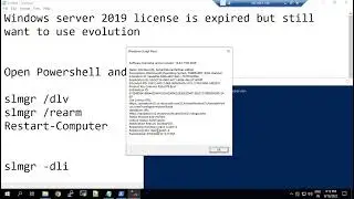 Extend or Reset the Windows Server 2019 Evaluation Period 