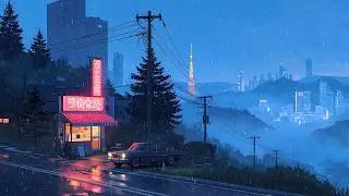 Alone on a Rainy Road 🌧️ Lofi Beats for Midnight Escapes