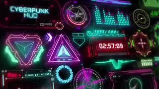 Cyberpunk HUD Elements for After Effects