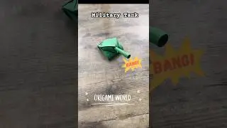 ORIGAMI MILITARY TANK PAPER CRAFT TUTORIAL | DIY ORIGAMI TANK M1 ABRAMS STEP BY STEP PAPER WEAPON