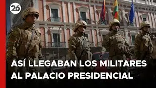 🚨 PRIMERAS IMÁGENES | Así llegaban los militares al Palacio Presidencial de BOLIVIA