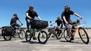 carrying stuff on a bike? basket, panniers, cargo + more !  an in-depth comparison