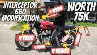 SPENT 75 THOUSAND ON ROYAL ENFIELD INTERCEPTOR 650 MODIFICATIONS