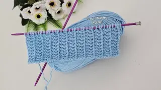 İki Sıradan oluşan Kolay Örgü Modeli 🎉 Atkı, Bere, Hırka, Battaniye, Yelek Modelleri #knitting